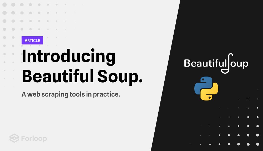 Beautiful Soup introduction: A web scraping tools in practice